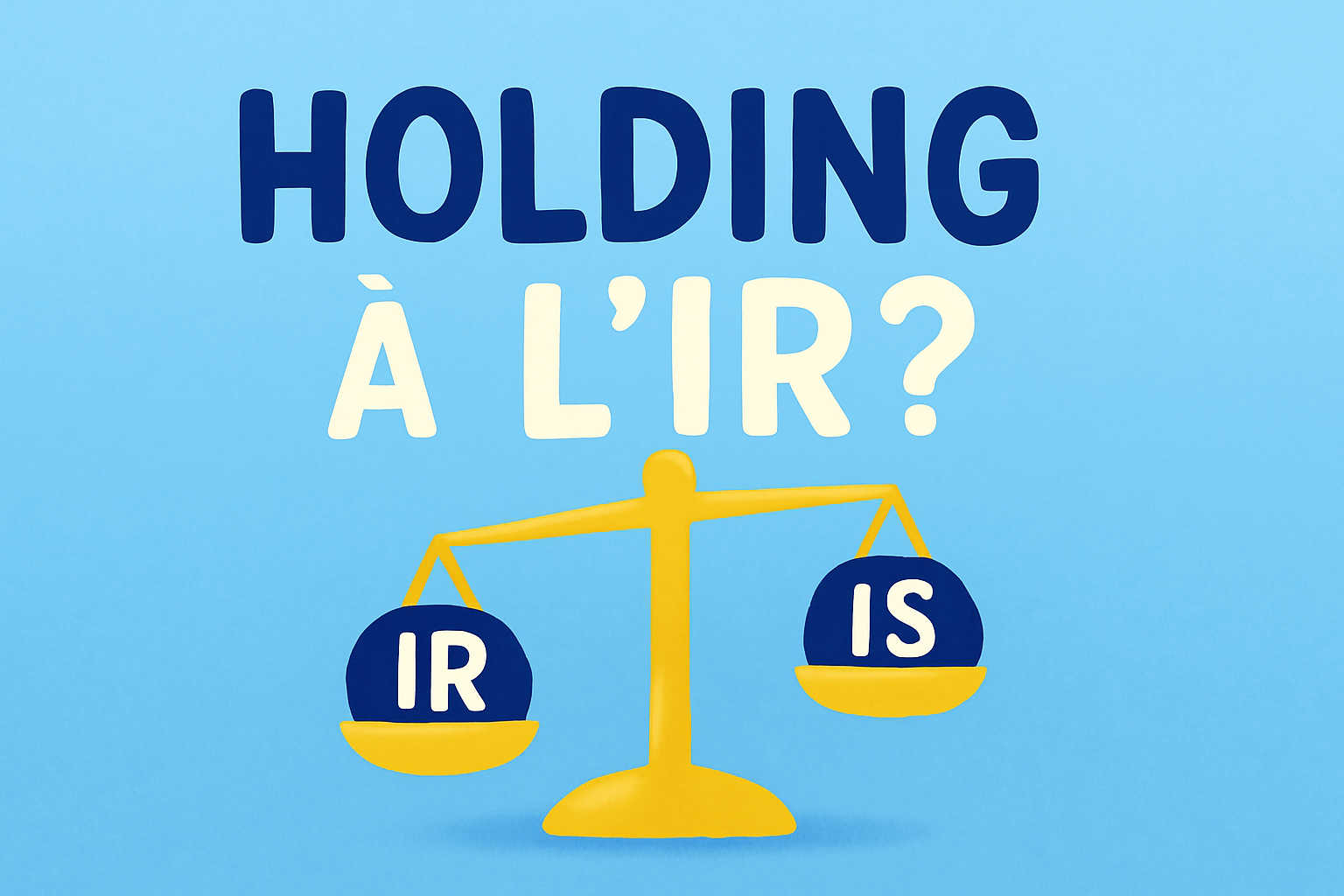 Holding à l'IR ou L'IS